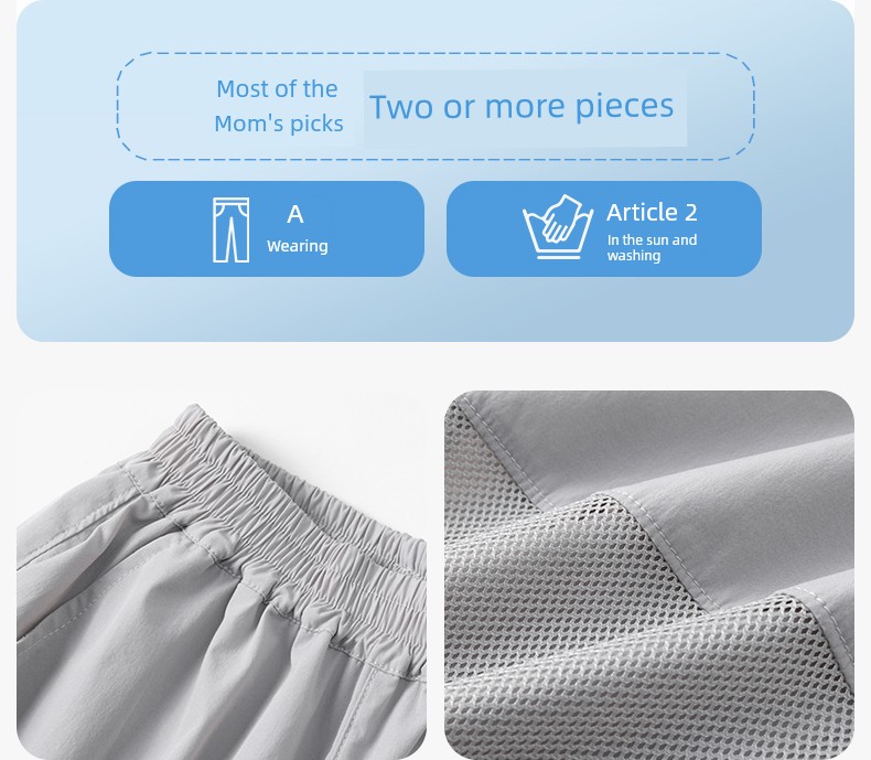 Zuoxi Children's Clothing Boys' Anti-Mosquito Pants Children's Trousers Summer Thin Quick-Dry Sports Pants 2026 New Model Big Kids Long Pants — 33