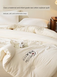 Muji Soy Fiber Quilt Winter Quilt Thickened Cotton Quilt Core Spring and Autumn Single Summer Cool Air-Conditioned Quilt
