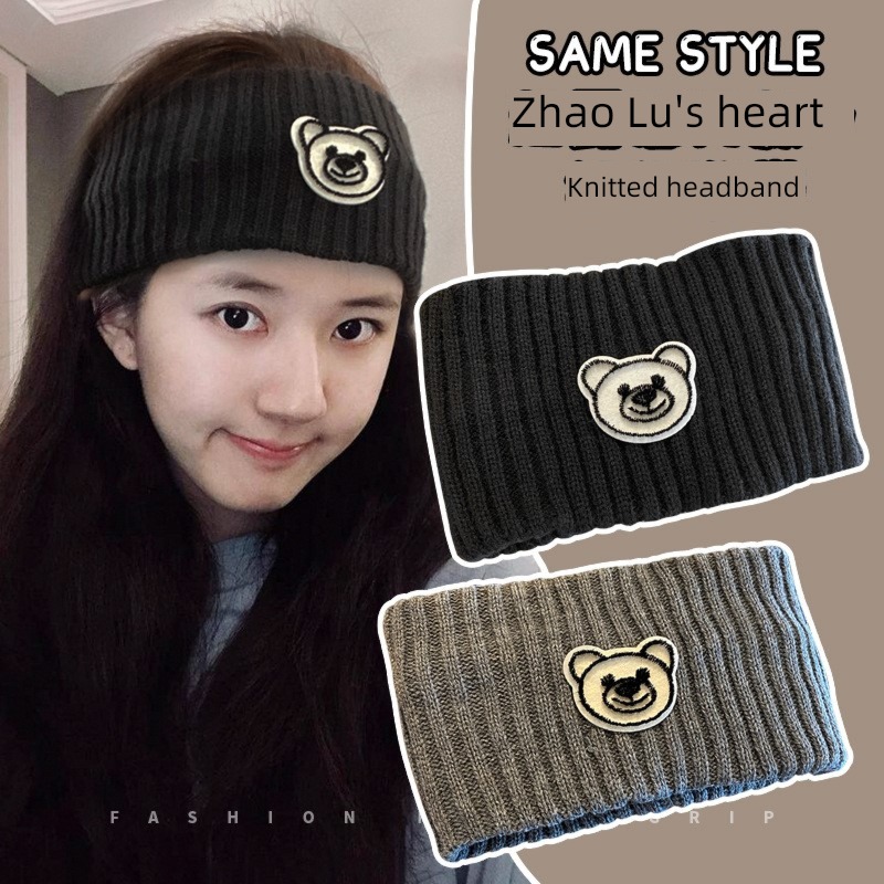 Internet celebrity Confinement female postpartum Windbreak forehead Autumn and winter Scarf