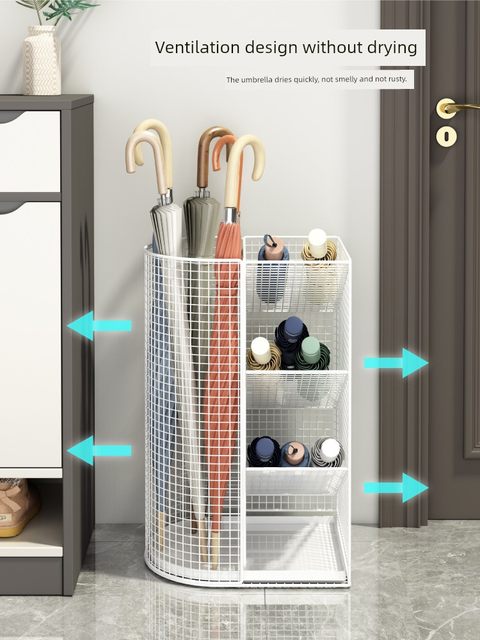 Household door umbrella storage rack Commercial lobby umbrella bucket storage rack drain rack Household storage rack Umbrella storage rack Umbrella storage tool