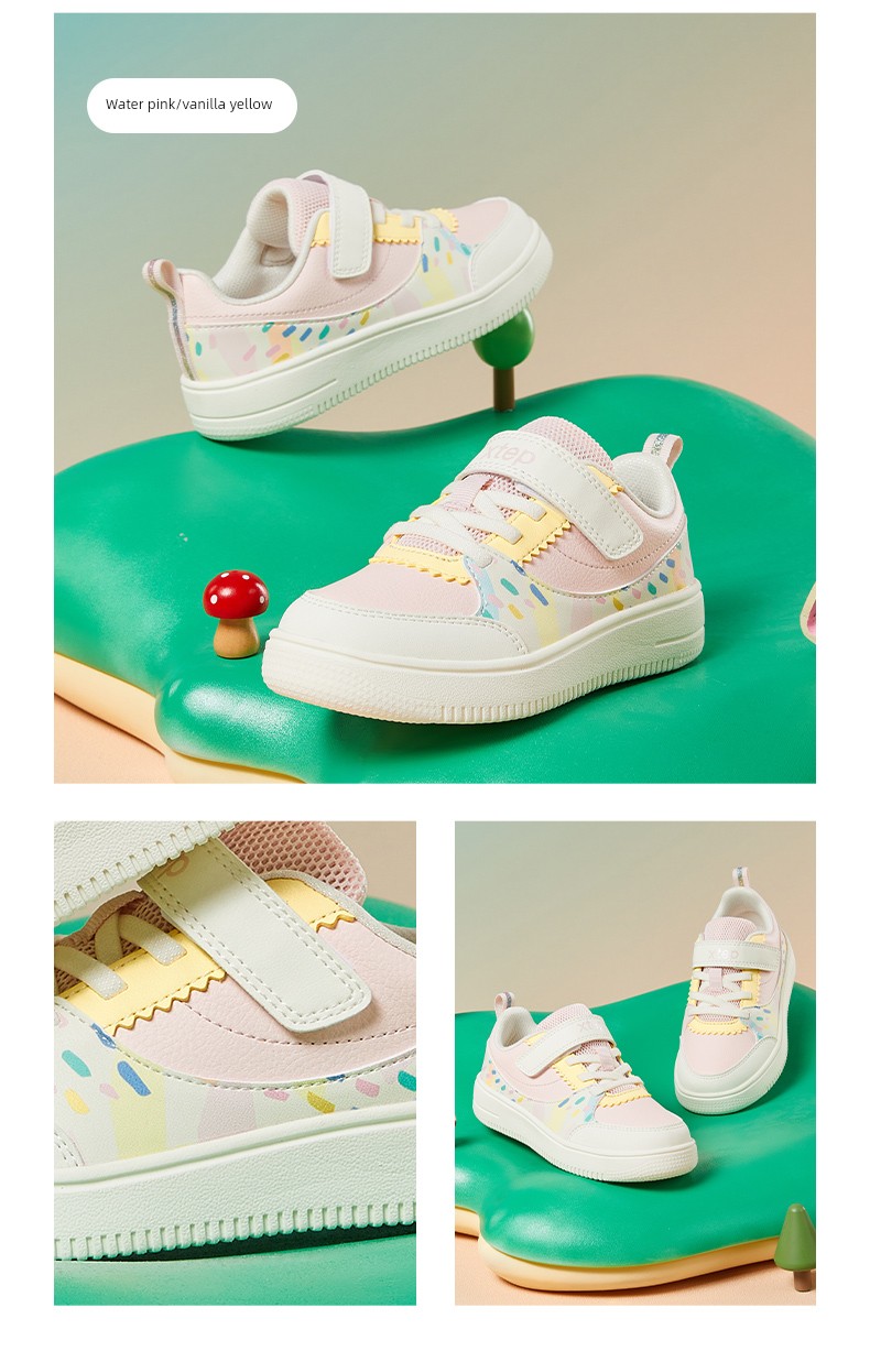 Xtep Children's Girls' Sneakers, Autumn Casual Shoes for Girls, Kindergarten Shoes, Sports Shoes, Non-Slip Soft-Soled Baby Shoes — 6