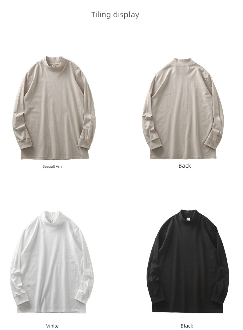 Pounds 270G Half high collar Long sleeve keep warm Undershirt