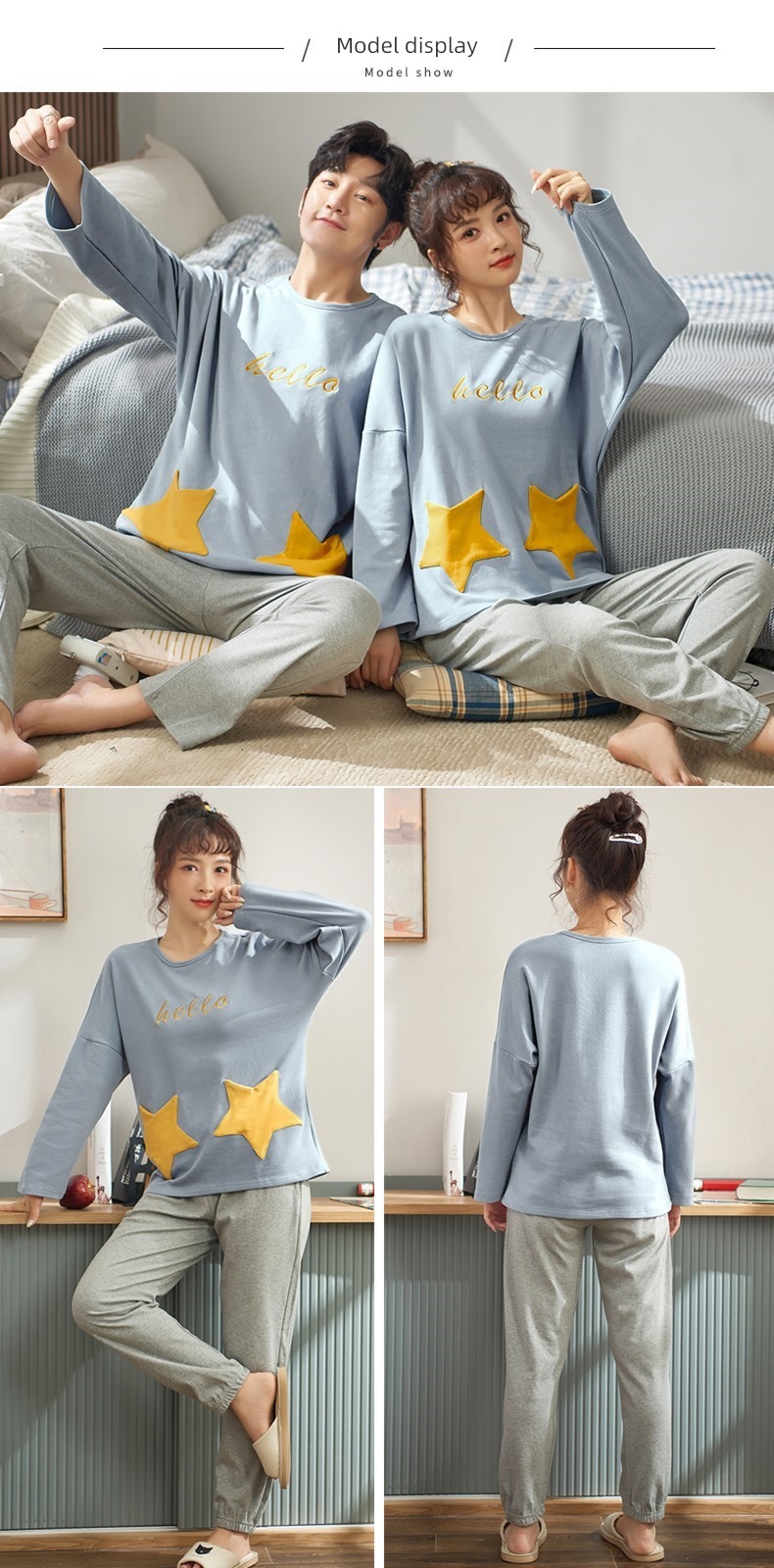 300 Jin men's wear lovers All cotton the fat pajamas