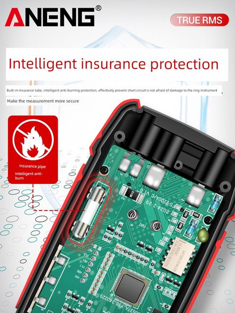 Intelligent anti-burn multimeter digital high-precision electrician special multifunctional digital display voltage and capacitor universal meter