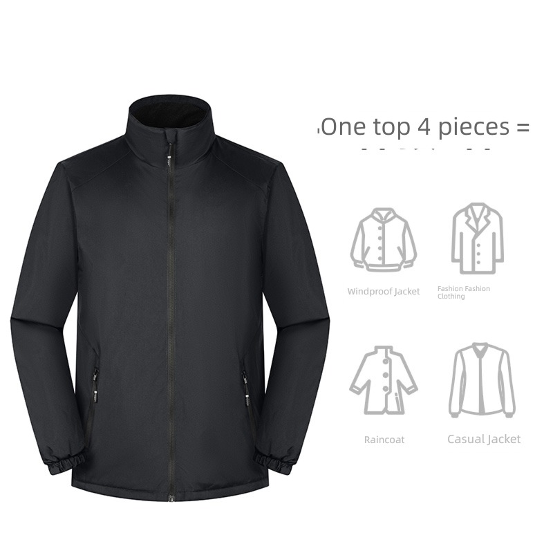 male spring and autumn winter stand collar waterproof outdoors motion Jacket
