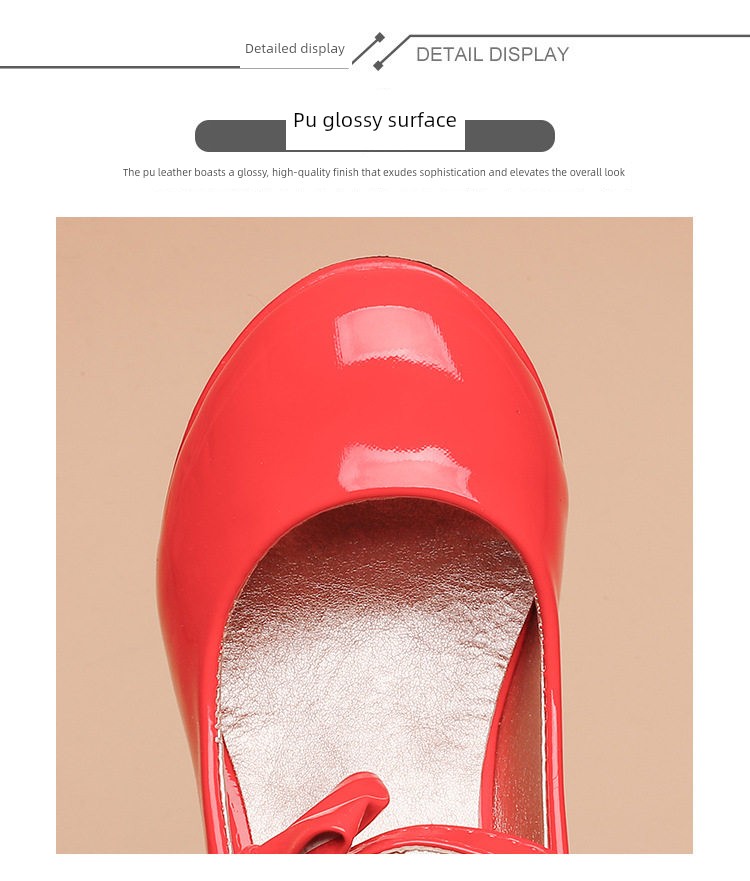 Girls' Princess Leather Shoes with Soft Soles, Children's 2026 New Model, Exquisite and High-End for Baby Girls, Perfect for Dresses, Beautiful for Autumn — 4