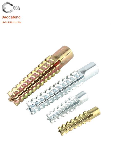 Iron serrated gecko expansion screw metal expansion tube nail anti-loose cement wall lightweight brick hollow brick self-tapping screw