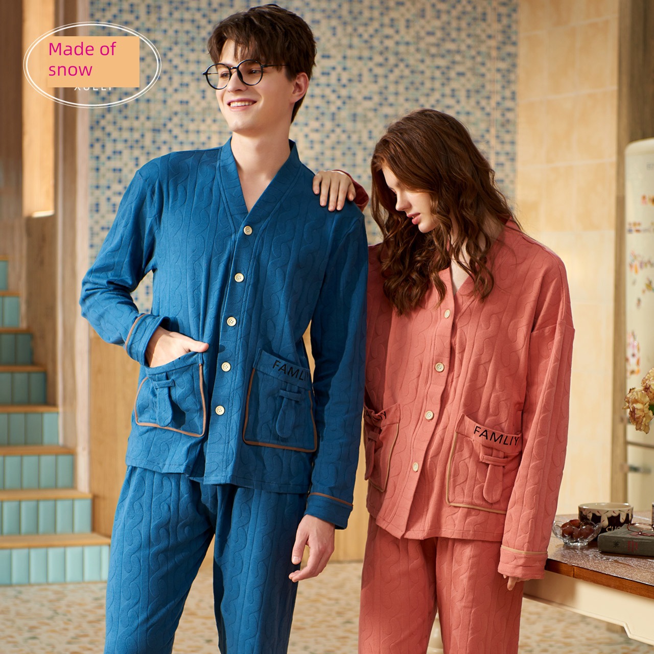 shirley  jacquard weave Home clothes female suit lovers pajamas