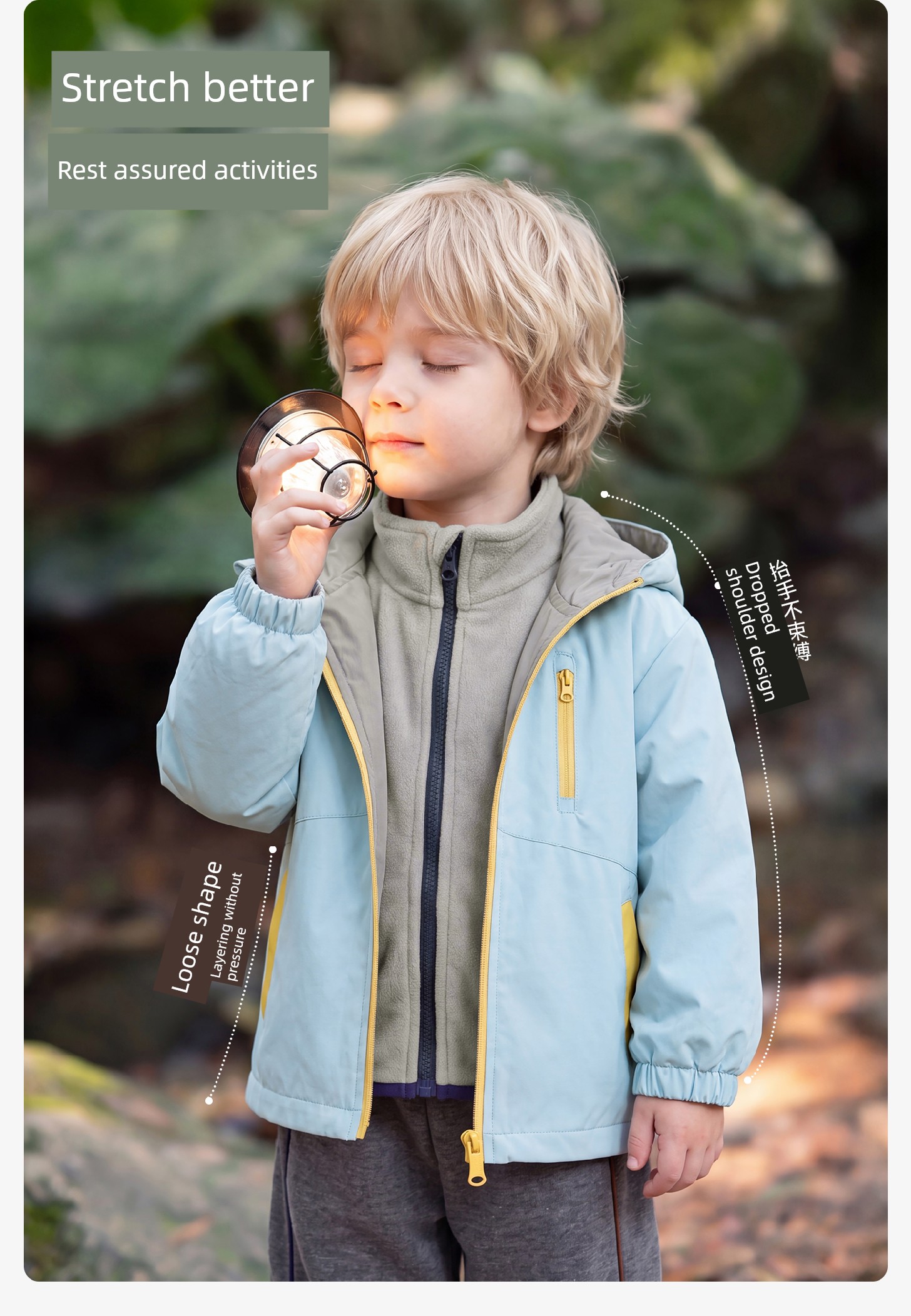 [All Girls' Wardrobes Live Broadcast Room] Jellybaby Kidsren's Soft Shell Jacket Girls' Three-In-One Jacket — 11