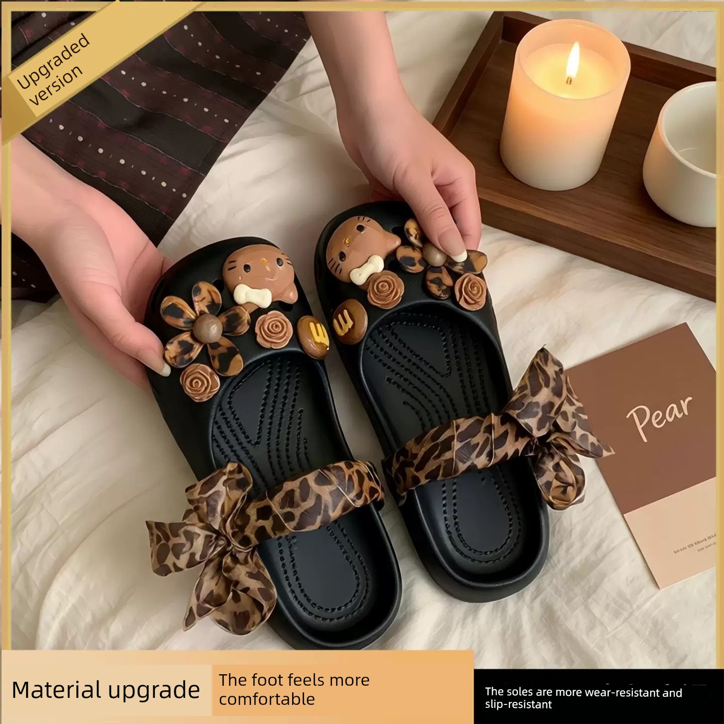 Official Brand Girls' Clogs Kt Cat 2026 Summer Children's Ballet Shoes Girls' Sandals Soft-Soled Beach Shoes — 5