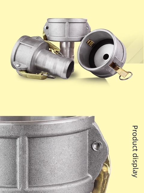 Aluminum alloy quick connector C-type diameter female end oil tanker conversion oil unloading port large to small oil pipe joint free shipping