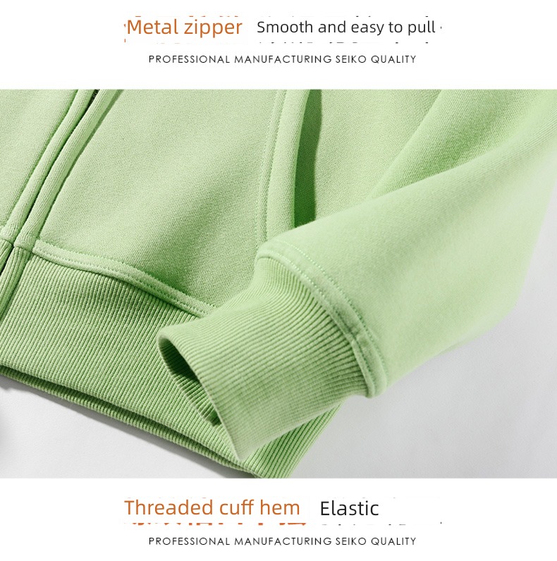 Cardigan zipper winter clothes easy Plush leisure time Sweater