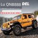 1/22 Jeep Wrangler Robinson alloy car model four-door version return sound and light toy off-road vehicle
