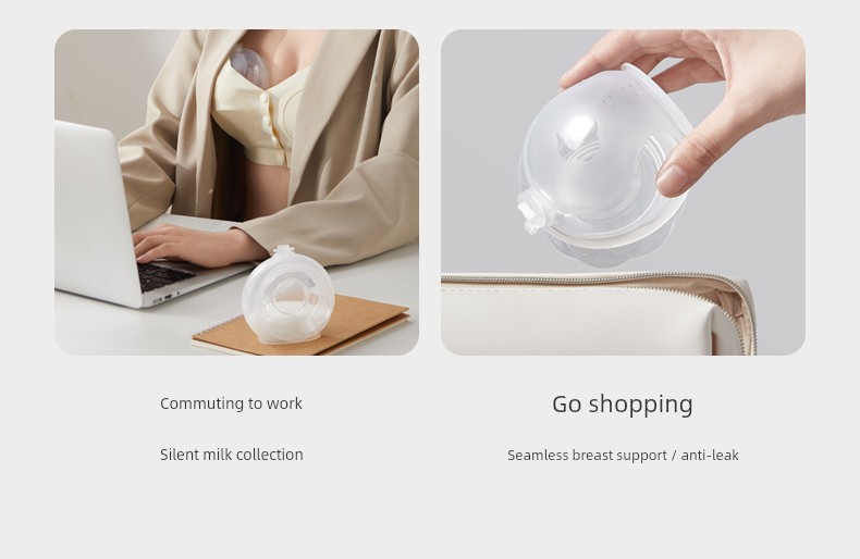 October Crystal Breast Milk Collector Manual Hands-Free Breast Pump for Pregnant Women with Leaking Milk, Milk Catcher, Anti-Overflow Breast Collector — 11