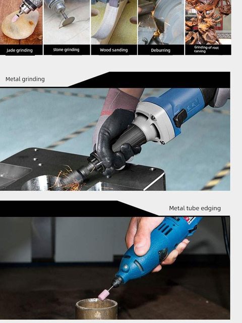 东成电磨头手持电动打磨机工业级抛光工具多功能小型内磨机直磨机