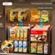 Storage basket Desktop snacks and groceries sorting storage box Cabinet plastic rectangular transparent acrylic storage box