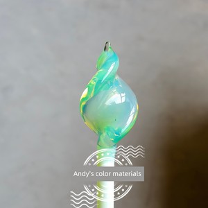 Exp30 Poseidon Yellow-Green Protein Bar Glass-Burning Lampwork Rod Colored High Borosilicate Glass Hard Material