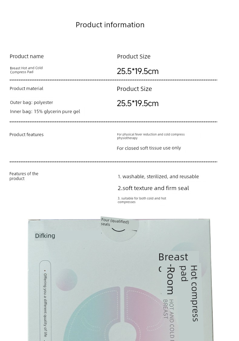 Breast Hot and Cold Compress Pads, Breast Hot Compress Bags, Breast Warming Pads for Breastfeeding, Postpartum Women with Clogged Milk Ducts, Breast — 7