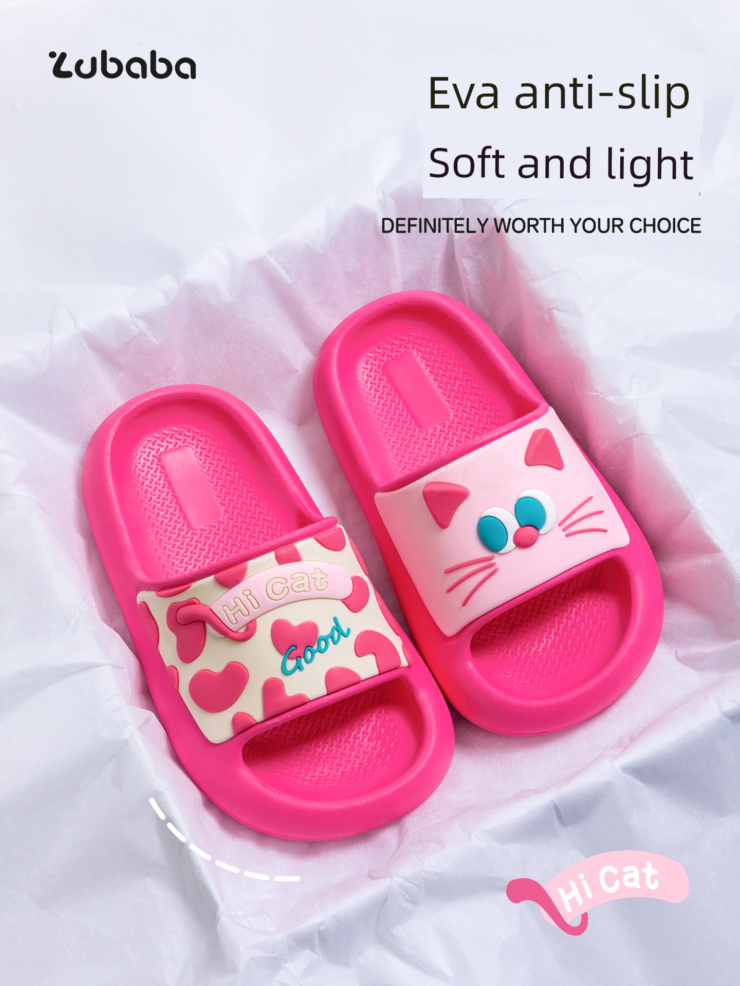 Children's Slippers for Girls and Boys, Summer Indoor Home Bathroom Non-Slip Slippers for Kids