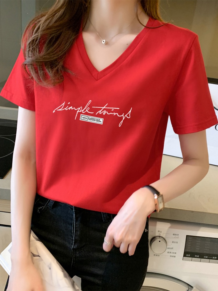 just shoulder Korean version Versatile white jacket ins   T-shirt