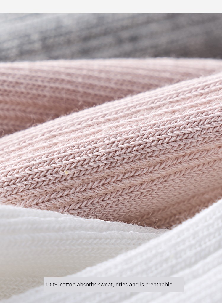 Girls' Socks for Spring and Autumn, 100% Pure Cotton, Children's Lace Princess Socks, Girls' Ruffled Mid-Tube Socks for Autumn and Winter — 6