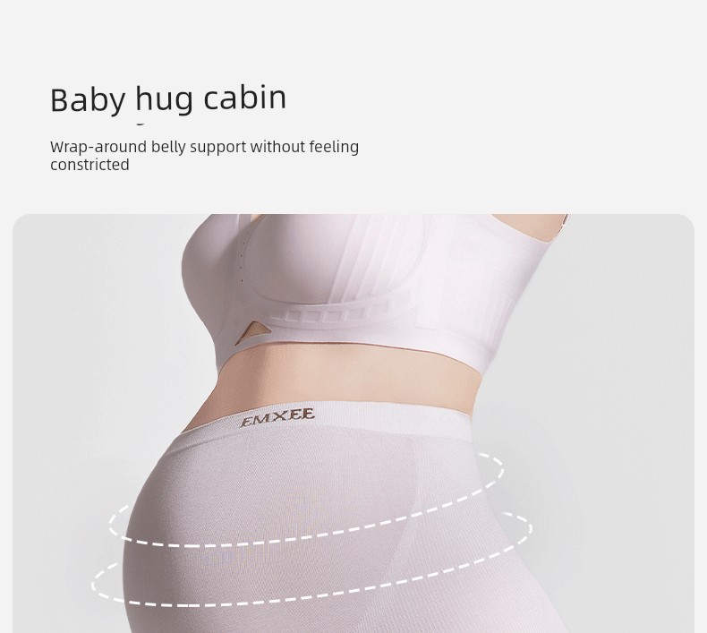 Manxi Ultra-Comfortable Maternity Panties for Early, Mid, and Late Pregnancy, High-Waisted, Seamless, Integrated Silk Gusset Shorts for Women — 24