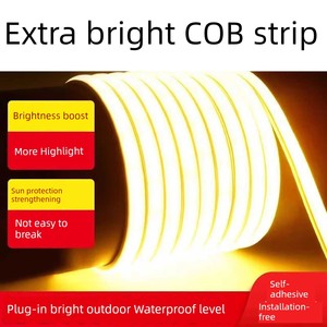 Ultra-Thin LED Light Strip 220V Waterproof Super Bright Self-Adhesive Wire-Shaped Lamp Slot For Home Living Room Ceiling