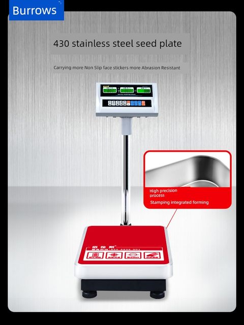 Baillens Industrial Electronic Counting Scale Weight Scale Electronic Platform Scale 100kg 50kg Floor Scale Floor Scale 2025