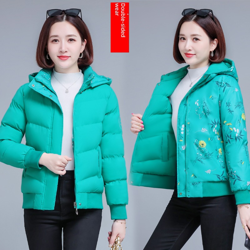 Small cotton padded jacket have cash less than that is registered in the accounts Wear it on both sides Middle aged and elderly Down jacket