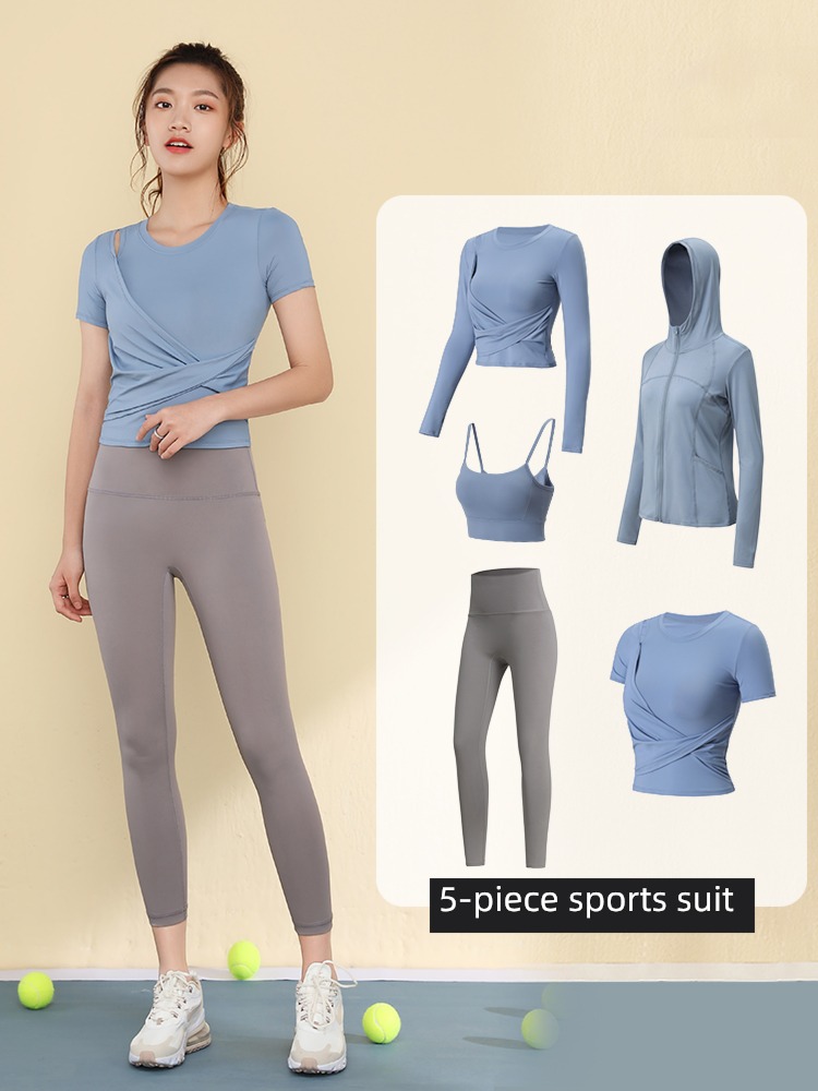 female Short sleeve Show thin Self-cultivation Autumn and winter The new Yoga clothes