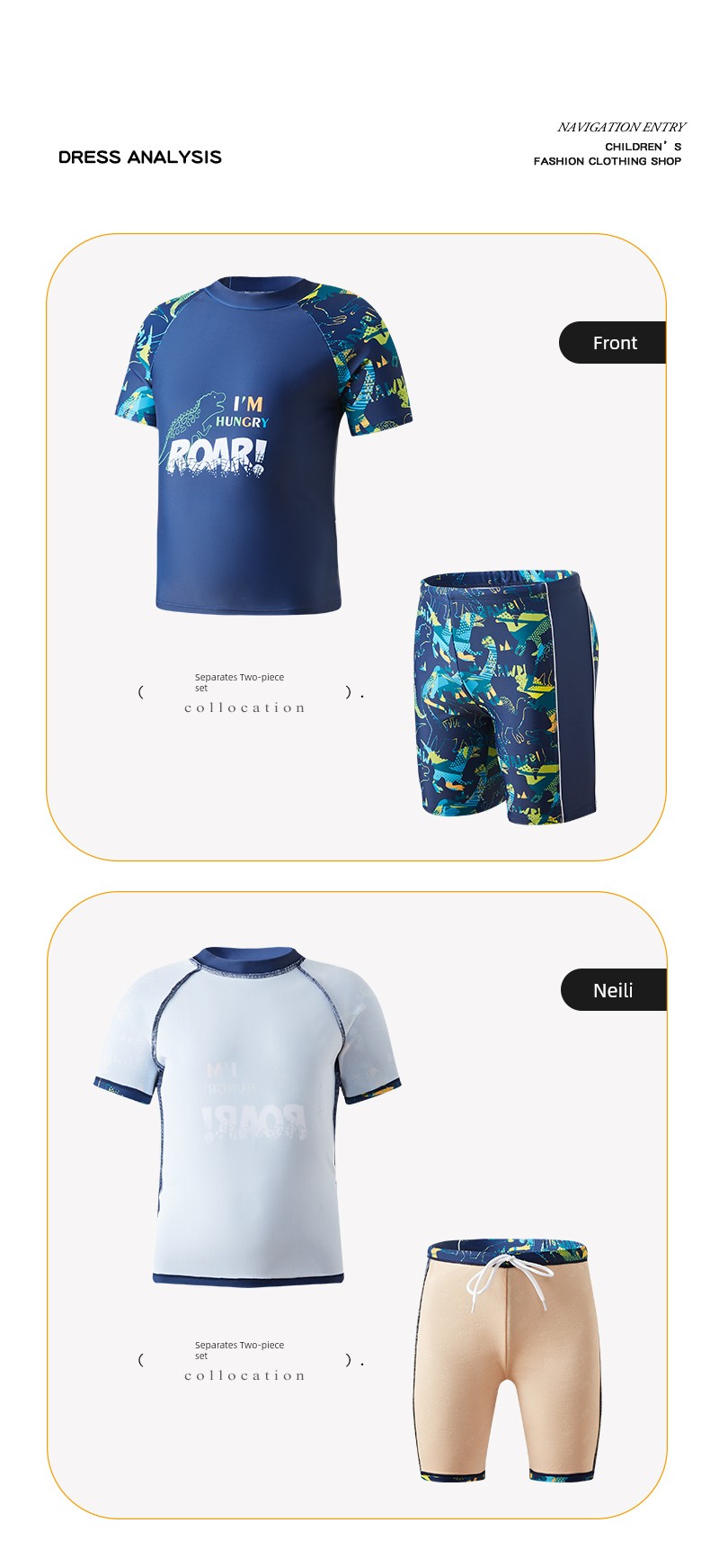 361 Kidsren's Swimsuit Boys' Split Swimsuit 2026 New Summer Swimsuit for Middle and Large Kidsren — 15