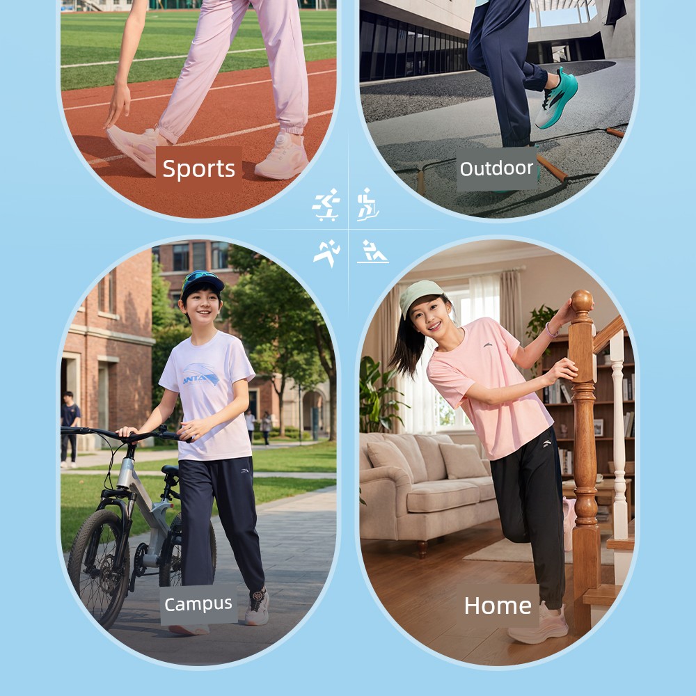 Anta Kidsren's Clothing Boys' Pants Spring and Autumn Quick-Drying Long Pants 2026 New Autumn Sweatpants Youth Sports Pants — 66