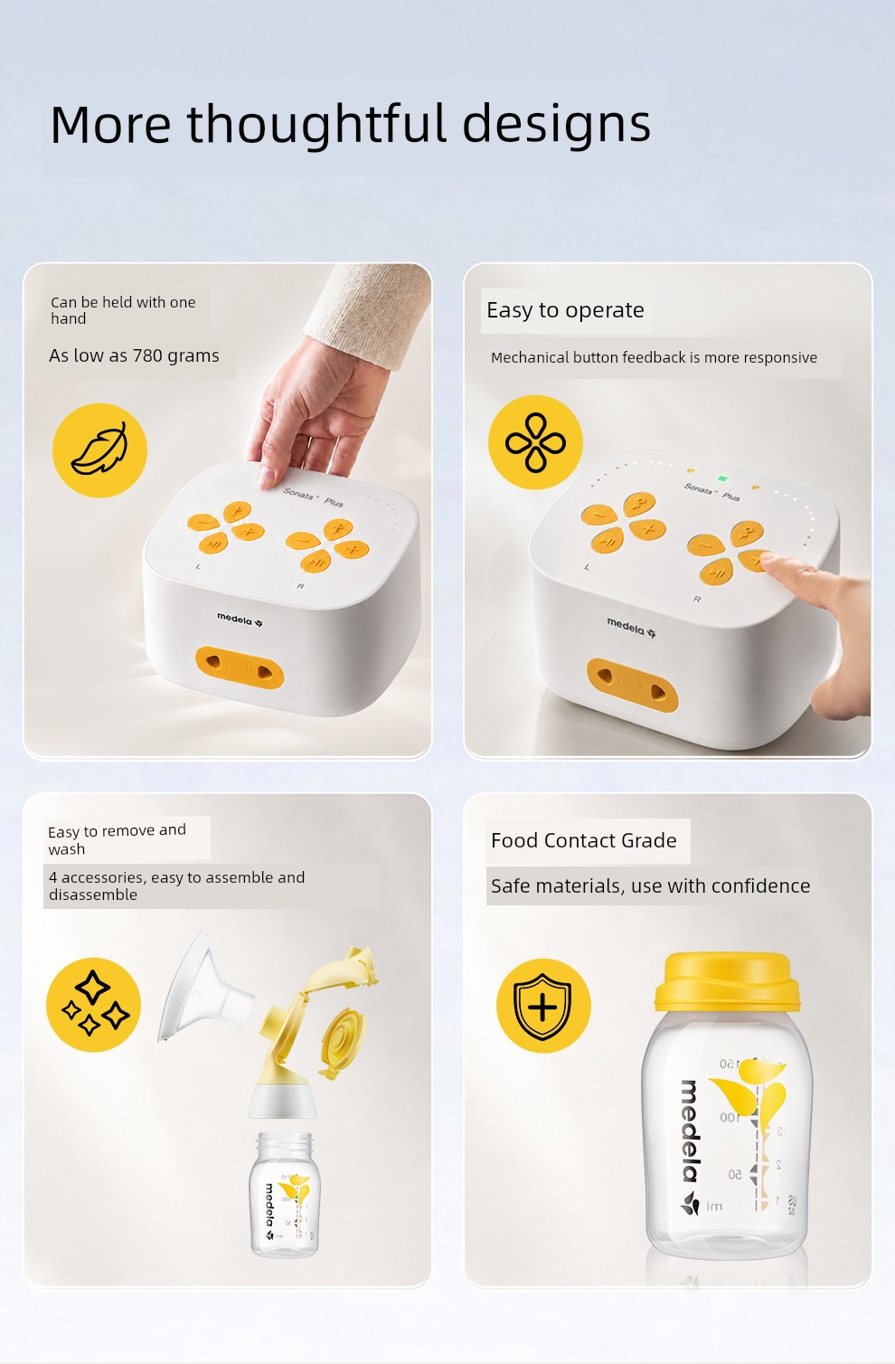 Medela Plus Breast Pump Intelligent Electric Bilateral Fully Automatic Breast Milk Collection and Expression Device Medela — 26