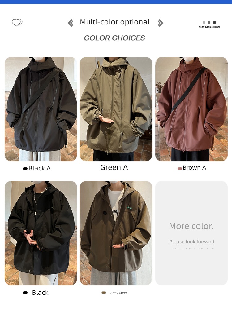 Autumn and winter Plush thickening easy outdoors Hooded pizex