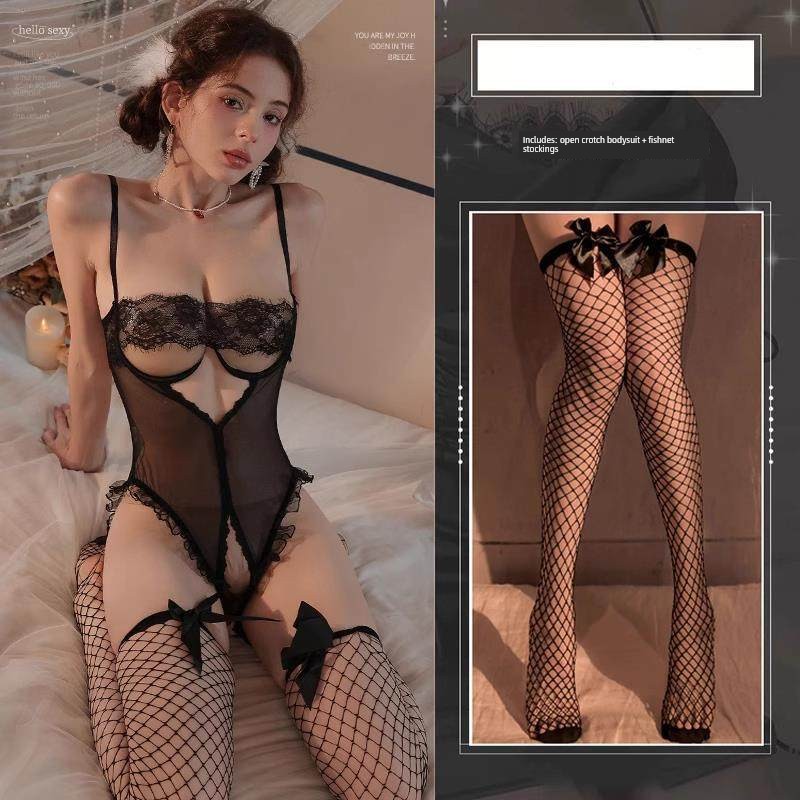 Sexy and Fun Sleepwear, Abstinence-Style Plus-Size Lace Suspender Nightgown, Abstinence-Style New Style Lingerie for Pregnant Women, Fun and Interesting — 3