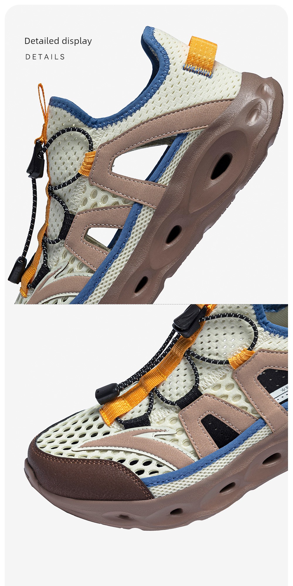 Anta Kidsren's Summer Sandals, Boys' River-Tracing Shoes, Beach Shoes, 2026 Summer New Style, Water-Resistant Outdoor Retro Sports Sandals — 75