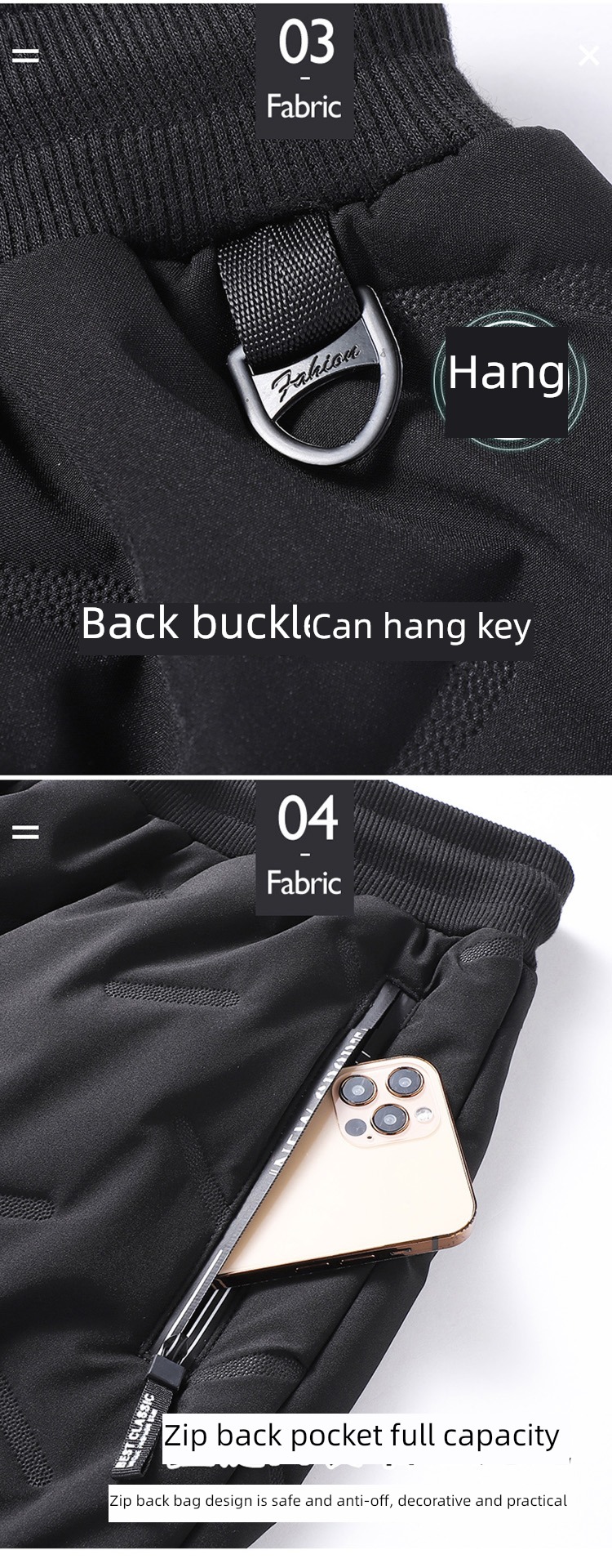 keep warm Plush thickening waterproof leisure time motion trousers