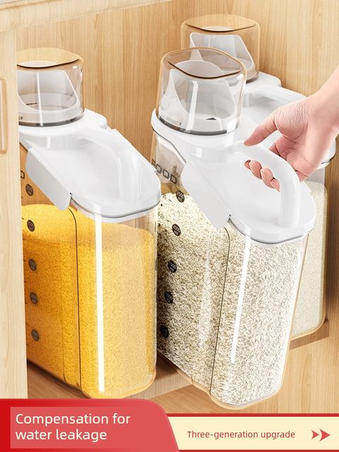 日本杂粮收纳盒米桶小号家用粮食储存罐装米容器防虫防潮密封桶子