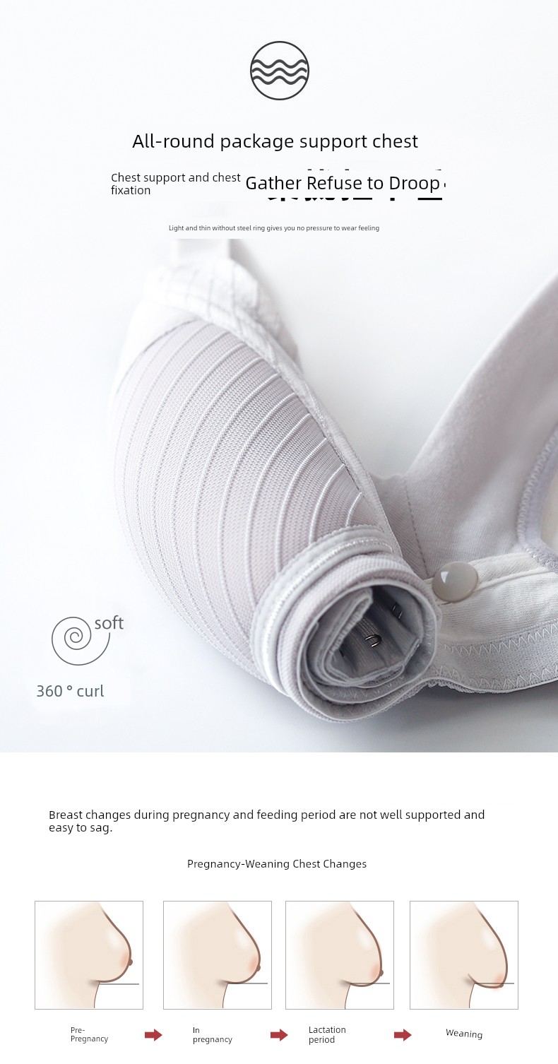 Breastfeeding Intimates Pregnant Women Push up Bras Push-up Postpartum Feeding Pure Cotton Exclusive for Pregnancy Bra Autumn and Winter Thin — 11