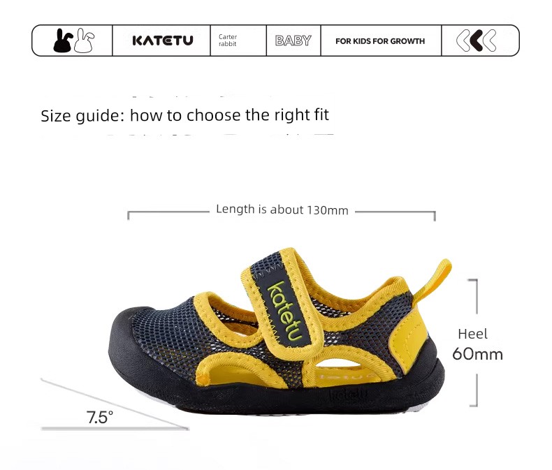 Crtartu Indoor Breathable Children's Non-Slip Toddler Sandals — 10