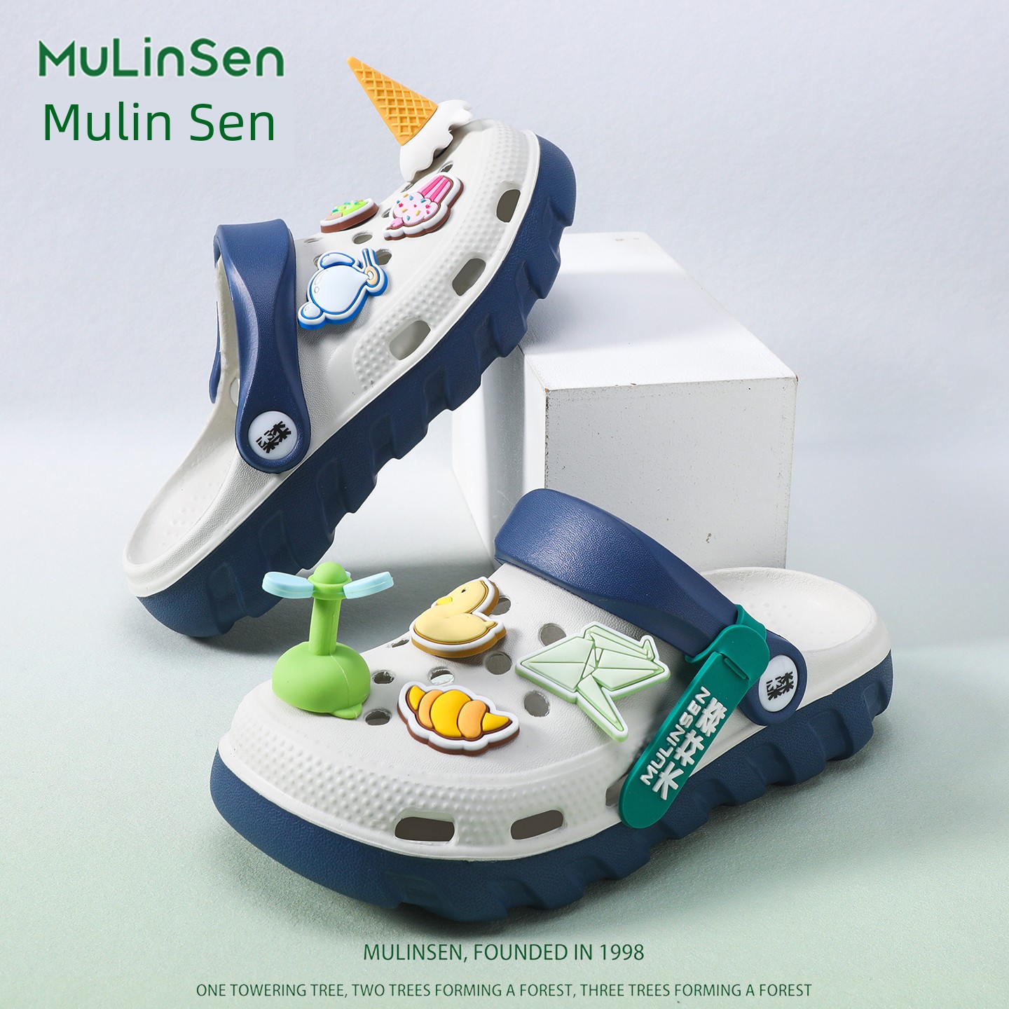 Mulinsen Children's Clogs for Boys, 2026 New Summer Model, Boys' Slippers, Non-Slip, Silent, for Older Children, with a Soft Stepping Feel — 6