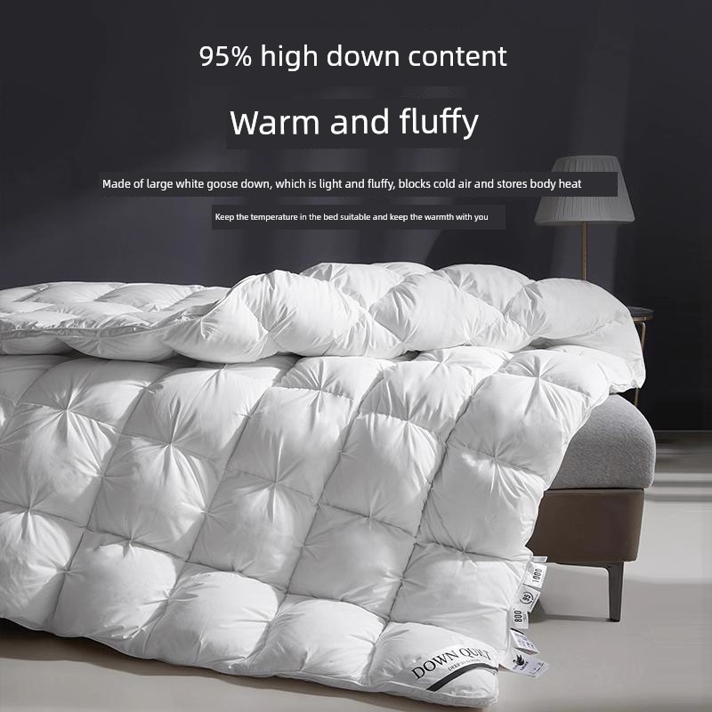 German Duvet 95% White Goose down Winter Quilt Thickened and Warm Hilton Hotel Same Style Double Four-Season Quilt Core