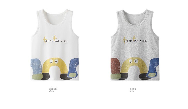 Ying Bo Lun Pure Cotton Kids Children's Summer Vest — 38