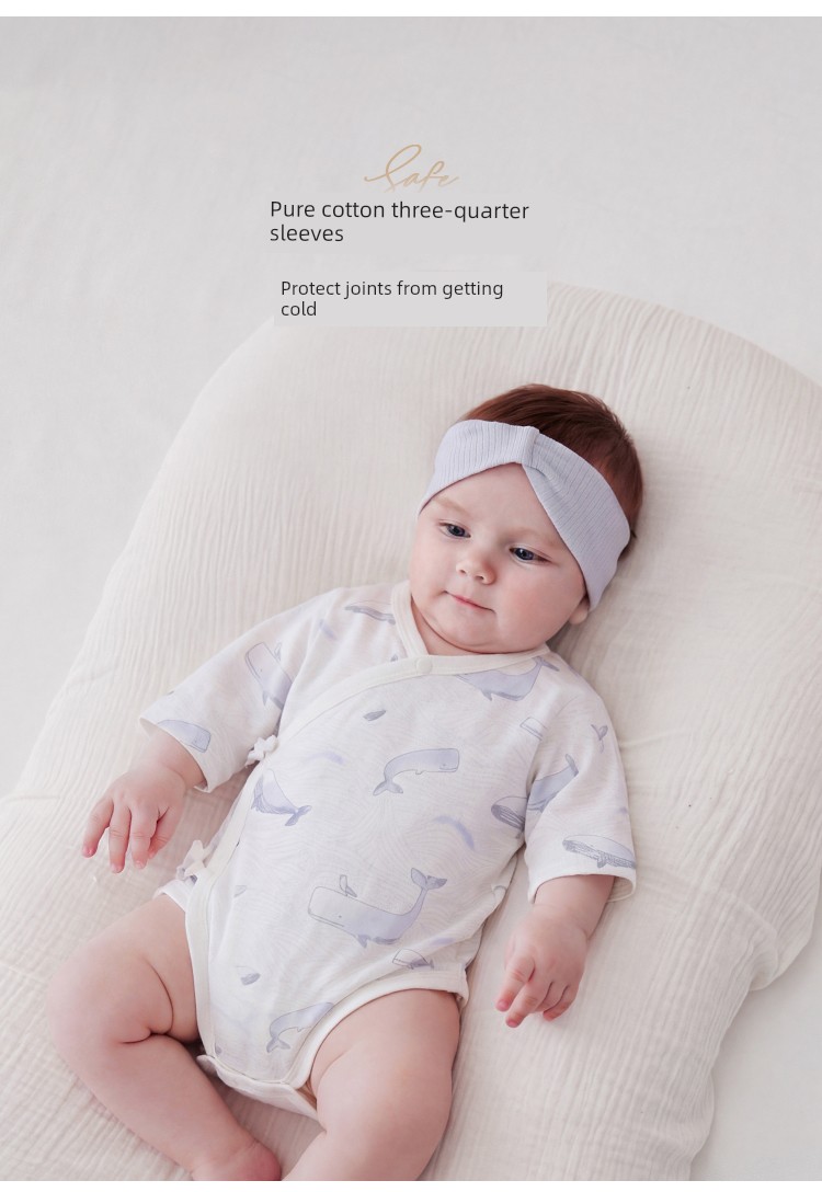 Babylove Newborn Romper Spring and Summer Pure Cotton Baby Triangle Romper Baby Clothes but Not Whale-Themed — 4