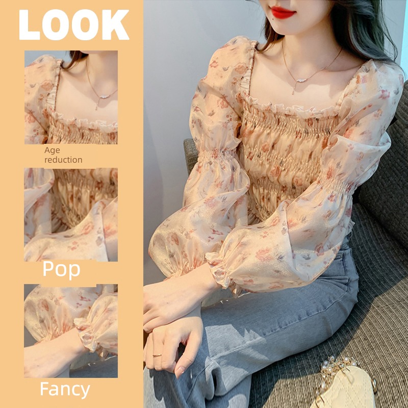 Long sleeve Early autumn French have cash less than that is registered in the accounts jacket Chiffon shirt