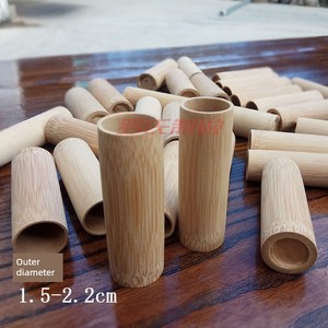 Thumb-Sized Bamboo Cups for Water Boiling Cupping, Paint-Free Carbonized Small Bamboo Cups for Blood Drainage Cupping, P