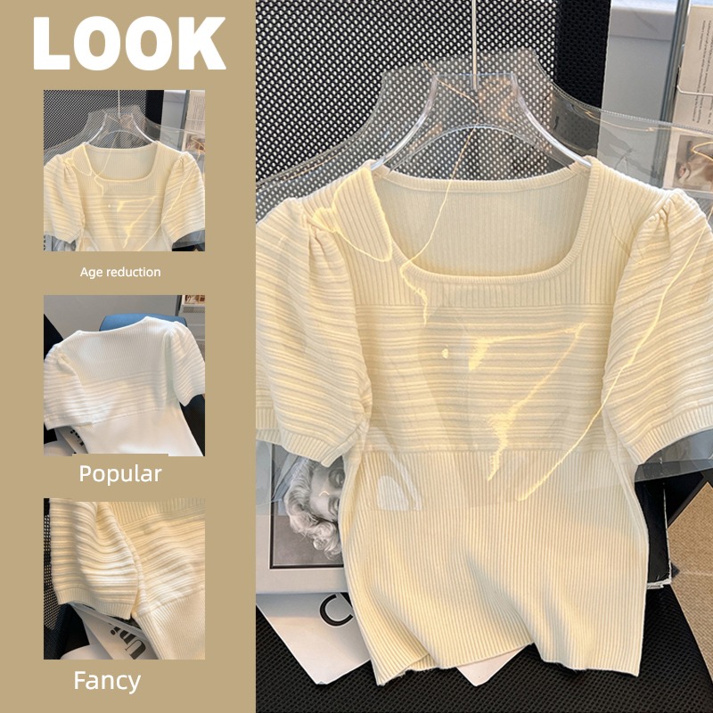 major suit foreign trade Export square neck Short sleeve Orphan Sample clothes