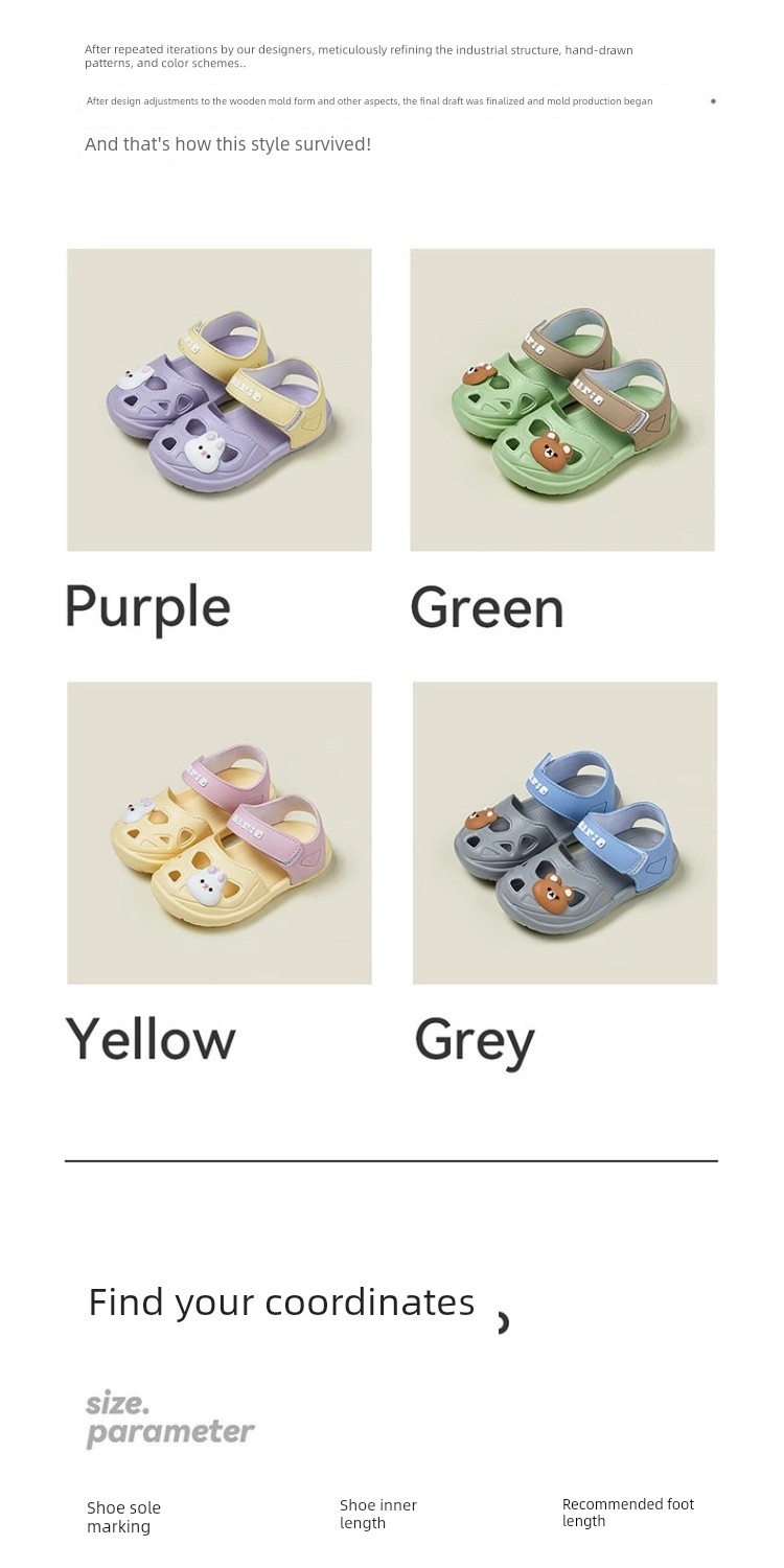 Cheerful Mario Summer Outdoor Cute Children's Sandals — 20