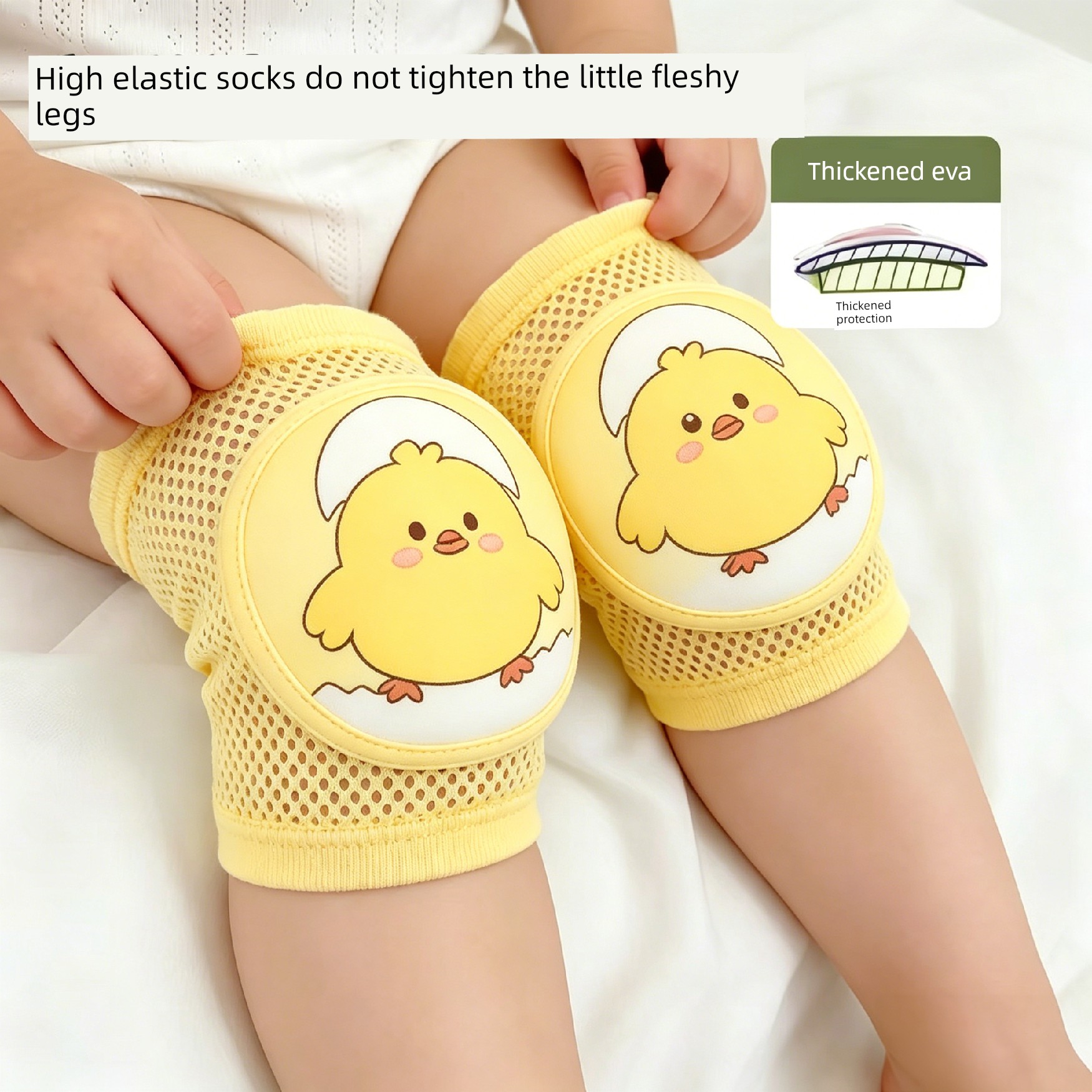 Baby Knee Pads for Crawling, Infant Knee Protectors, Children's Anti-Fall Crawling Gear, Toddler Learning Crawling Elbow Pads, Summer Thin Version