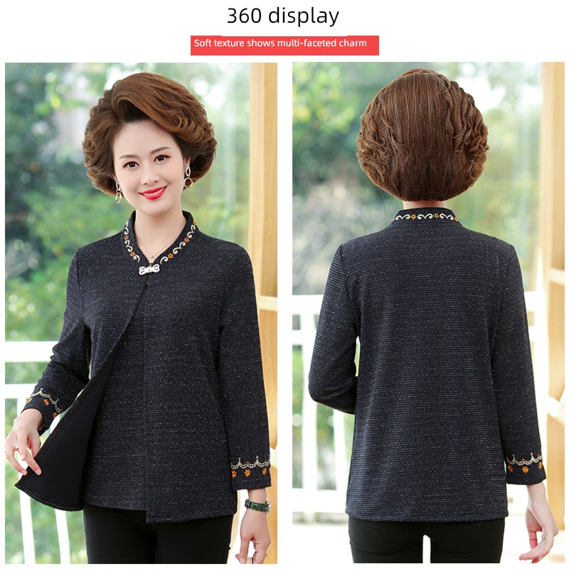 Mrs. Kuo easy T-shirt noble temperament Fake two
